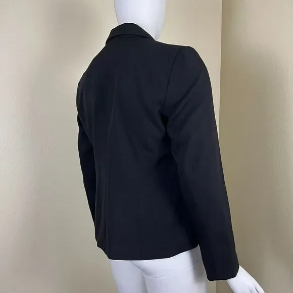 Boston Proper Women's Size 18 Jet Black Beyond Travel Classic Boyfriend Blazer - Picture 11 of 14